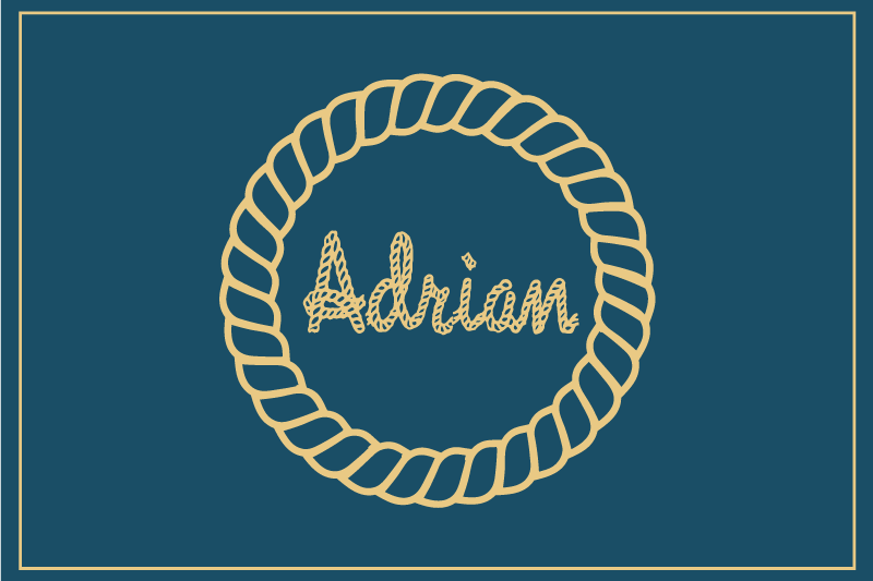 Individuais de mesa para casa Manto e âncora personalizados - TenStickers