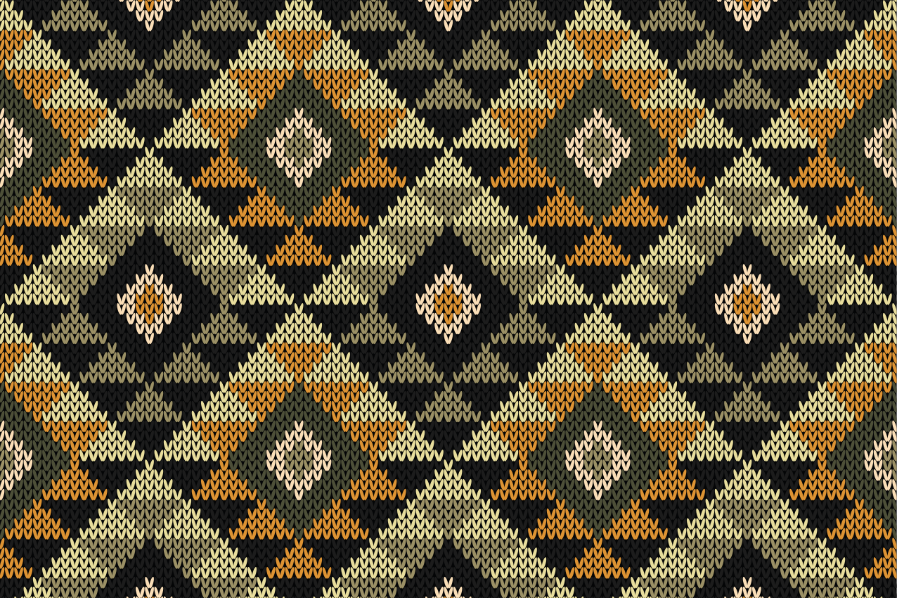 Individuais de mesa de texturas Losango bege e preto - TenStickers