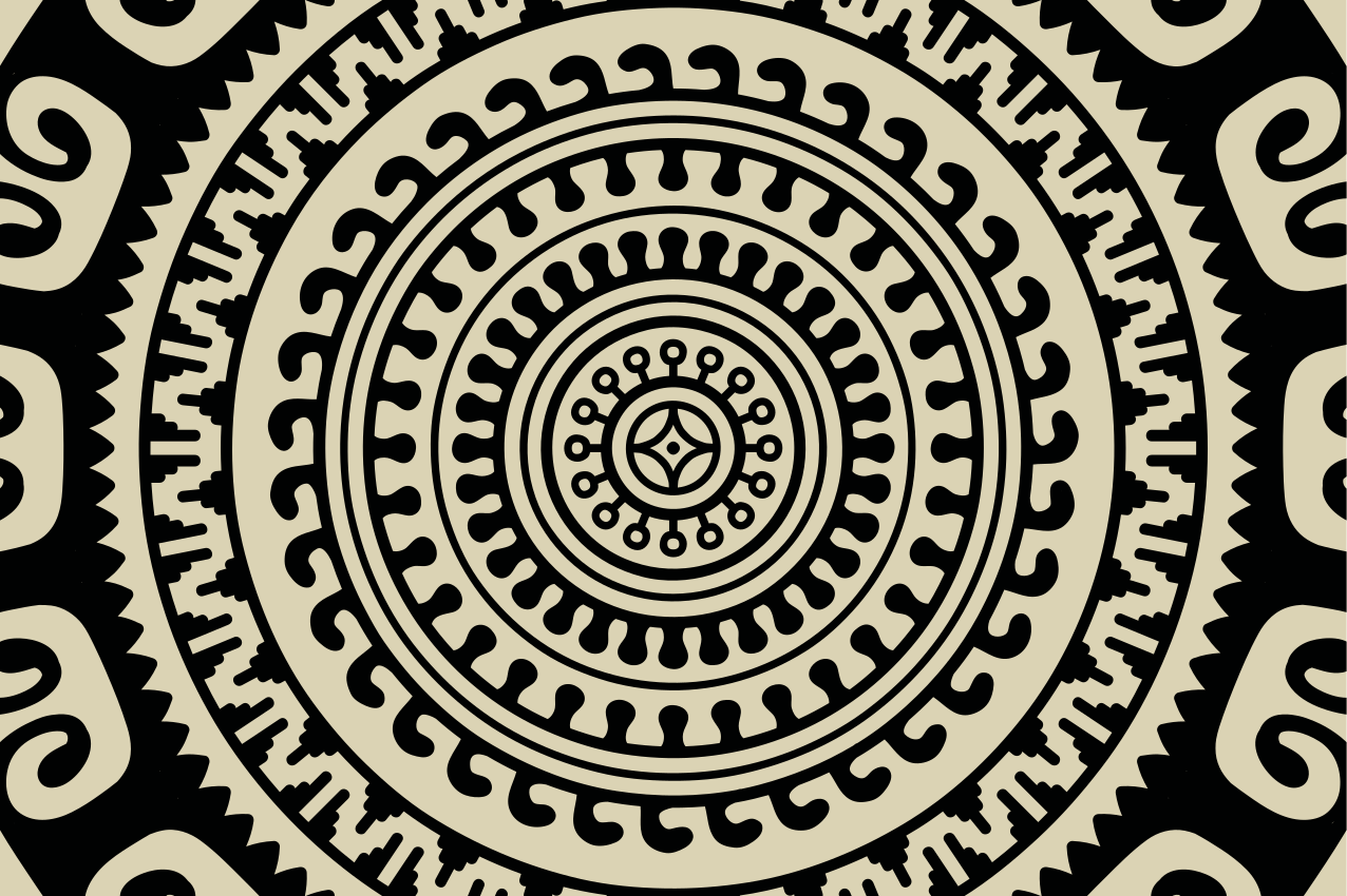 Individuais de mesa de texturas com formas circulares - TenStickers