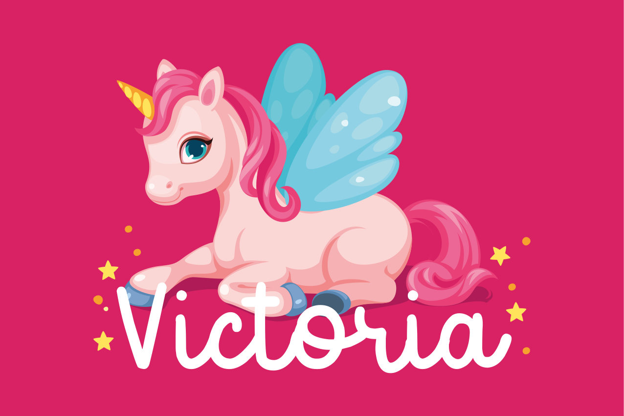 Individuais de mesa infantis com ilustração de unicórnio - TenStickers
