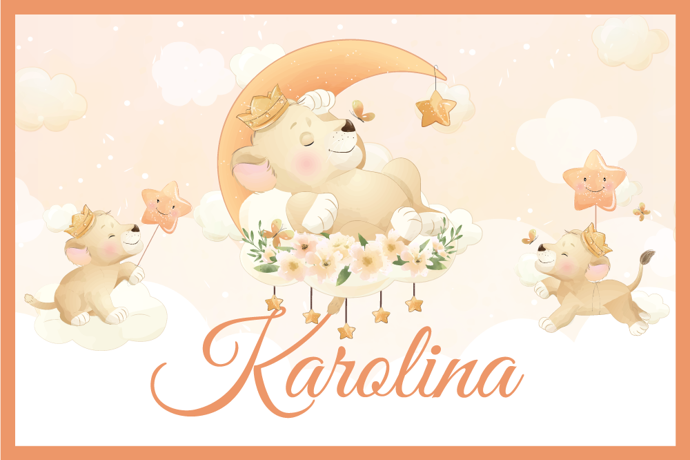 Individuais de mesa infantis filhotes de leão divertidos - TenStickers