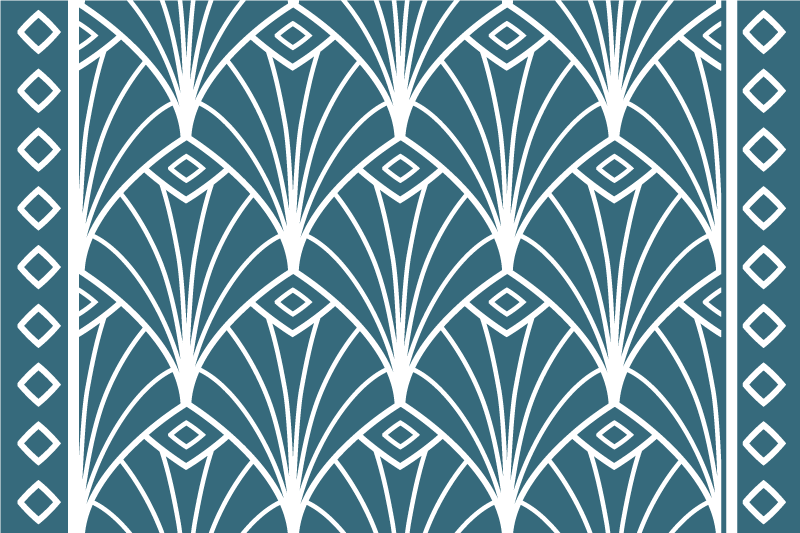 Individuais de mesa modernos com padrão floral estiloso - TenStickers