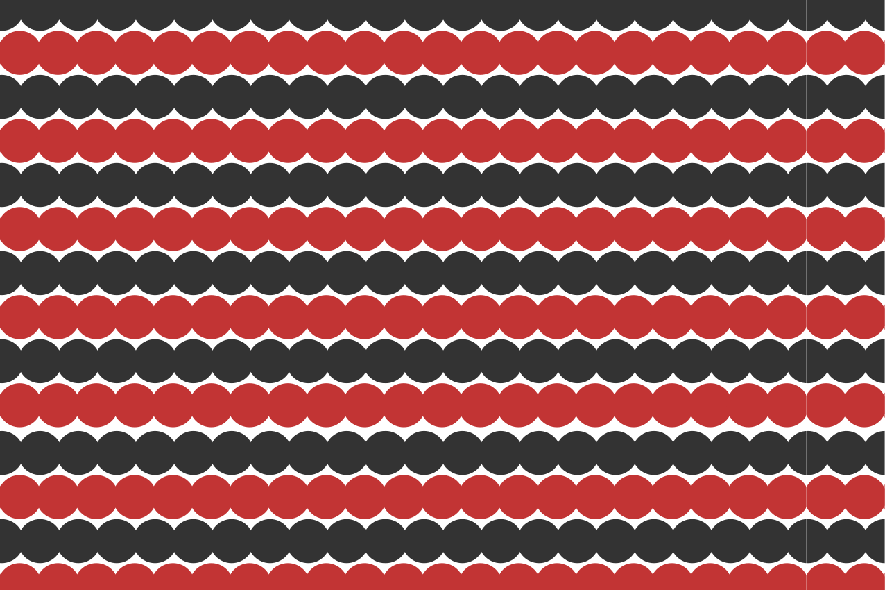 Individuais de mesa modernos padrão circular em camadas - TenStickers