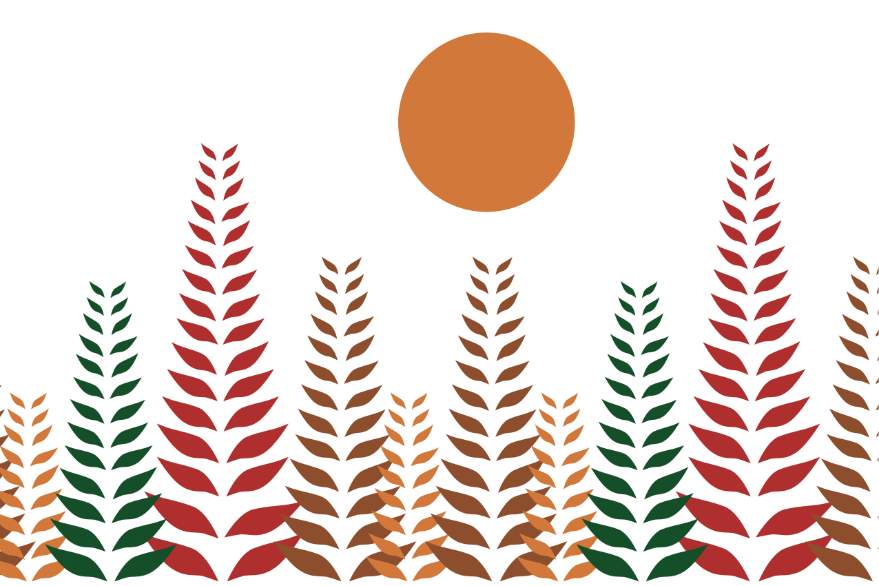 Individuais de mesa modernos com motivo de folhas estiloso - TenStickers