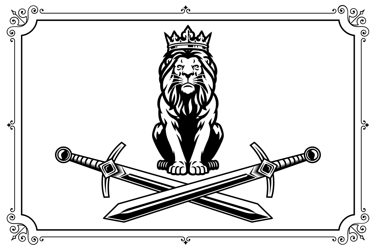 Individuais de mesa originais Rei das silhuetas da selva - TenStickers