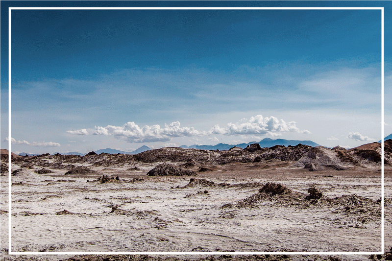 Individuais de mesa modernos paisagem do deserto - TenStickers