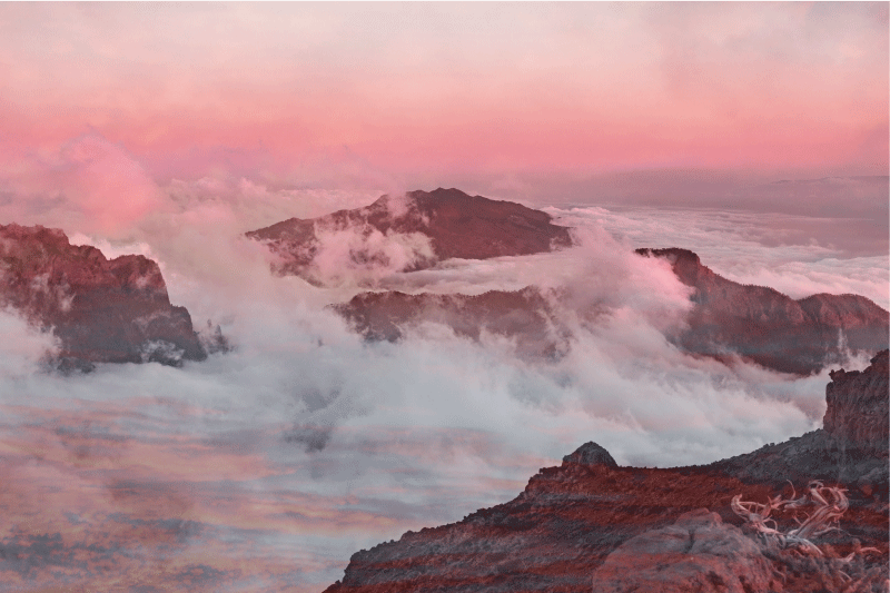 Individuais de mesa modernos paisagem montanhosa - TenStickers