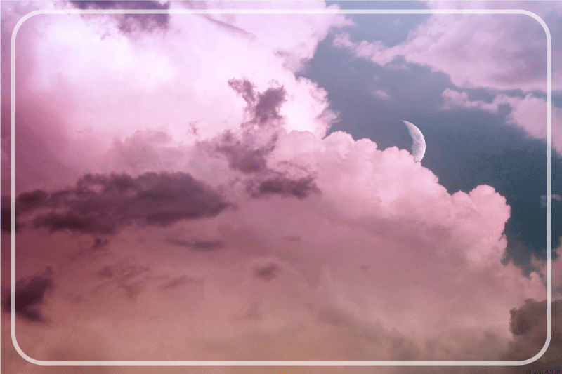 Individuais de mesa modernos céu nublado lunar - TenStickers