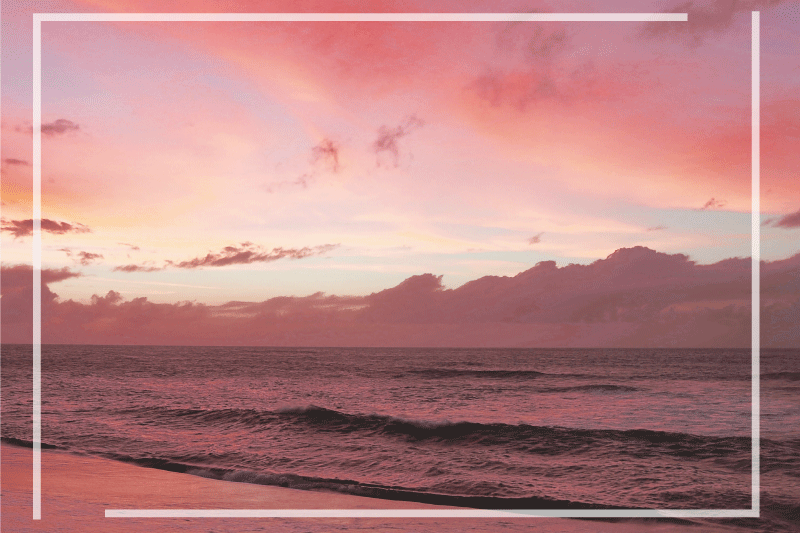 Individuais de mesa modernos pôr do sol costeiro sereno - TenStickers