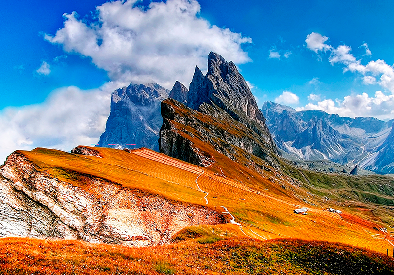 Individuais de mesa originais Paisagem colina cores estéticas - TenStickers