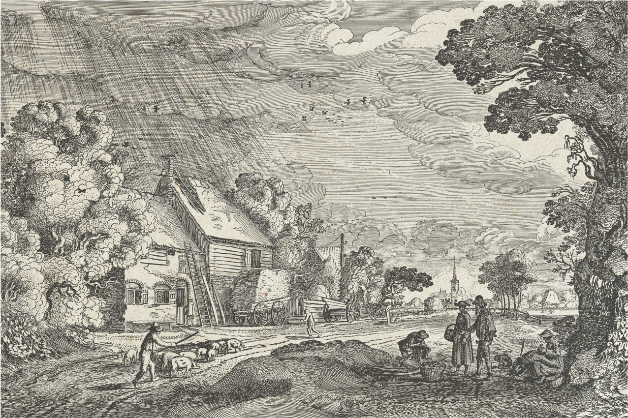 Individuais de mesa originais cena de paisagem vintage - TenStickers