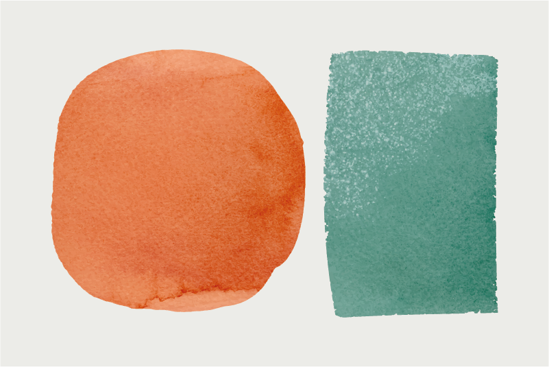 Individuais de mesa de texturas manchas coloridas abstratas - TenStickers