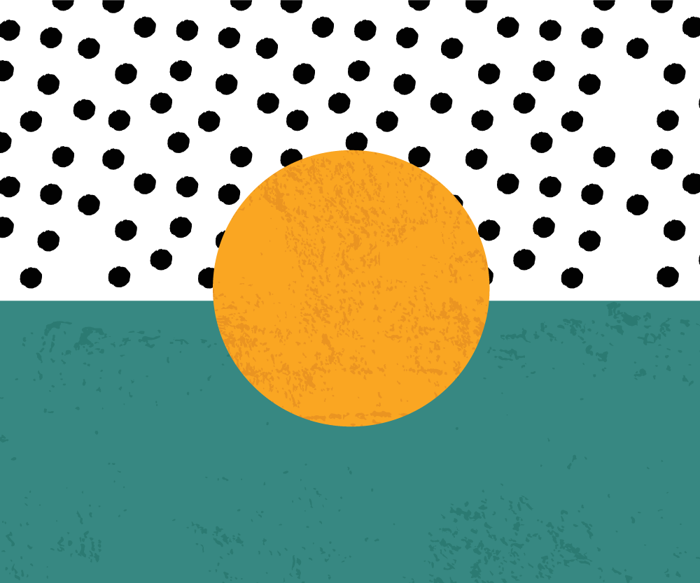 Individuais de mesa modernos com base de bolinhas ousadas - TenStickers