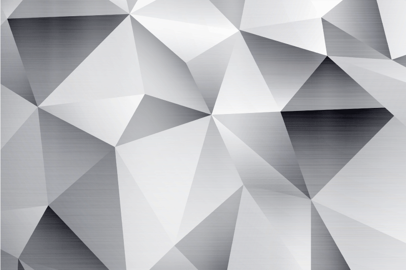 Individuais de mesa modernos com padrão metálico geométrico - TenStickers