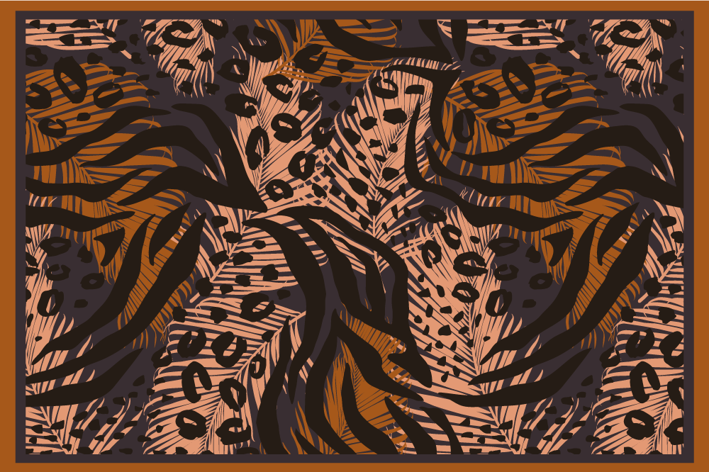 Individuais de mesa originais estampa selva floral - TenStickers