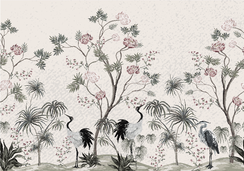 Individuais de mesa originais estilo vintage oriental - TenStickers