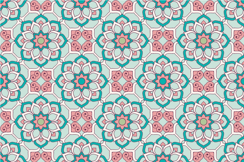 Individuais de mesa originais estilo ilustração floral - TenStickers