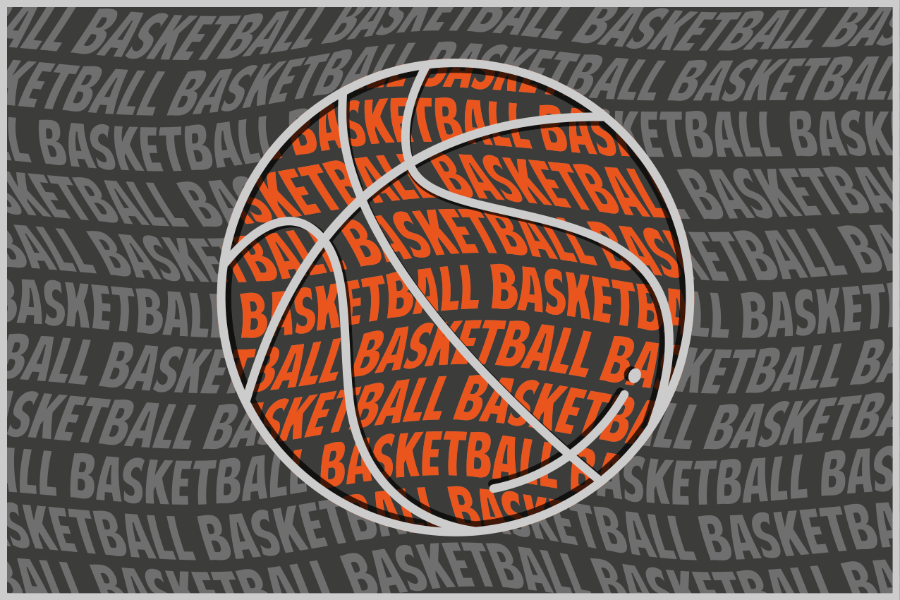 Individuais de mesa em vinil originais Bola de basquete - TenStickers