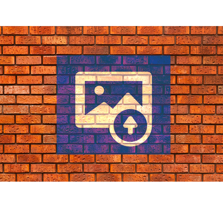 Mural de tijolos efeito bandeira espanhola - TenStickers