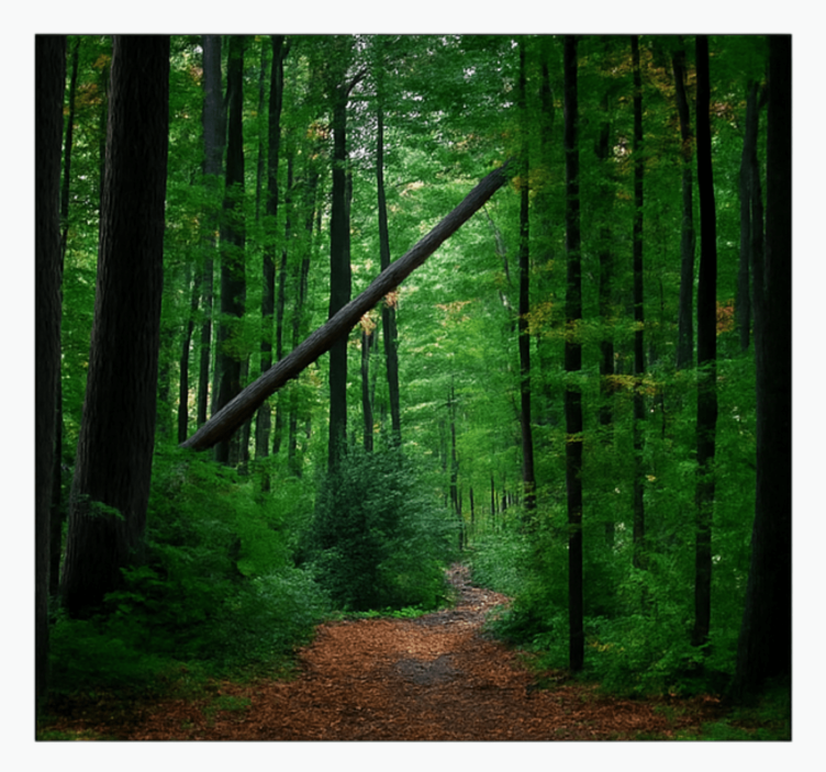 Fotomural selva design de floresta verde - TenStickers