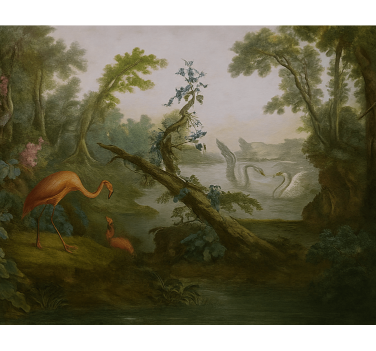 Mural de parede para a sala design de paraíso tropical - TenStickers