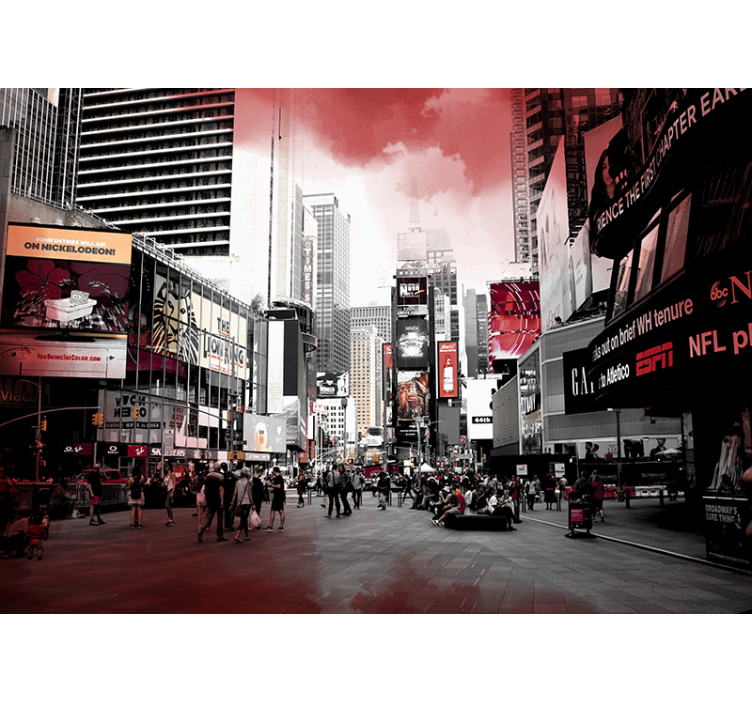 Fotomurais de lugares Times Square Abstrato - TenStickers