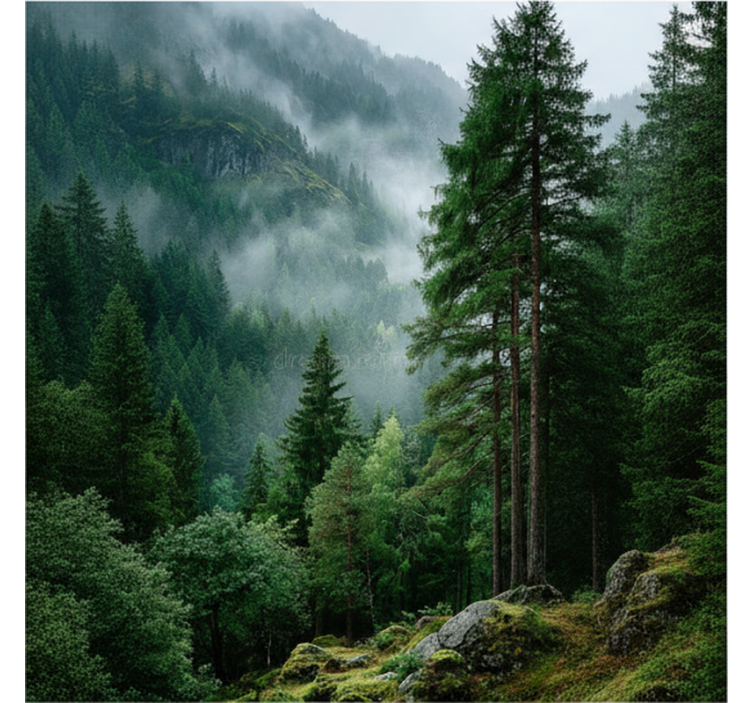 Mural de parede bosques a escolha sombria - TenStickers