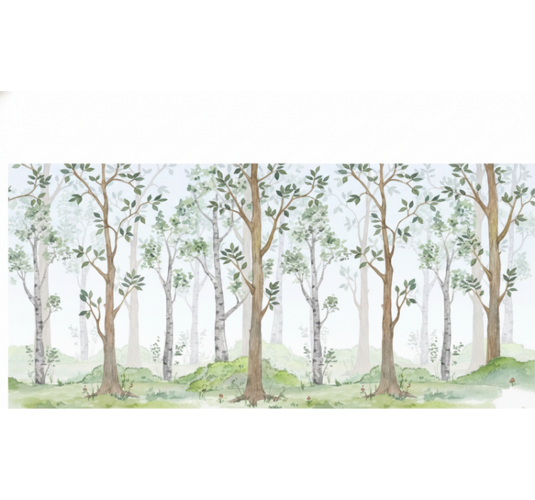 Mural de parede bosques brisa pastel da floresta - TenStickers