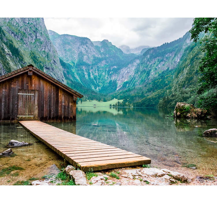 Fotomurais de paisagens Cais na Montanha - TenStickers