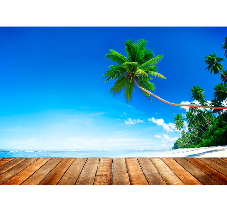 Fotomural decorativo  Praia Tropical - TenStickers