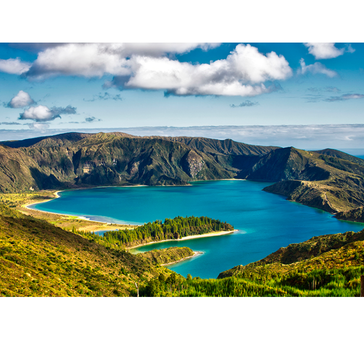Fotomural de Paisagens Lagoa do Fogo - TenStickers