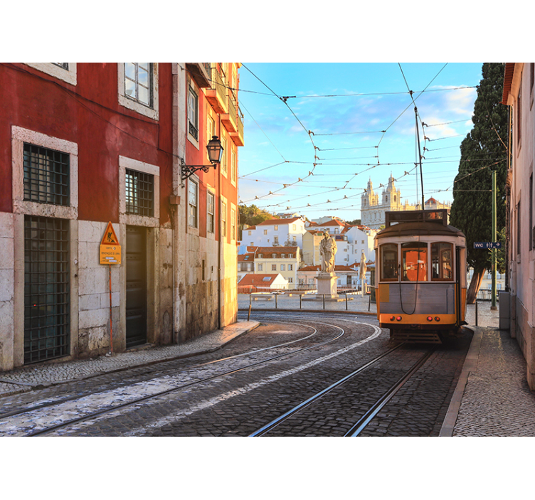 Fotomural rua de Lisboa - TenStickers