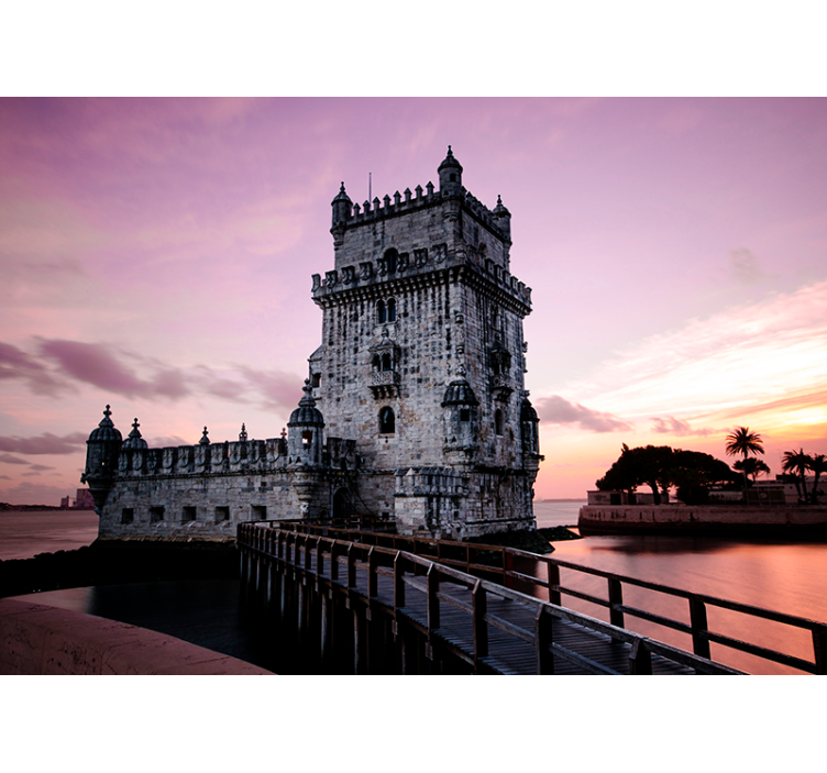 Fotomural Cidades e Países Torre de Belém ao Amanhecer - TenStickers