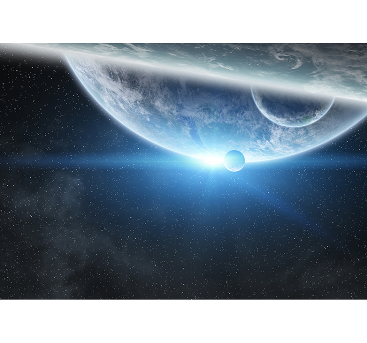 Mural de parede decorativo da Terra vista do espaço - TenStickers