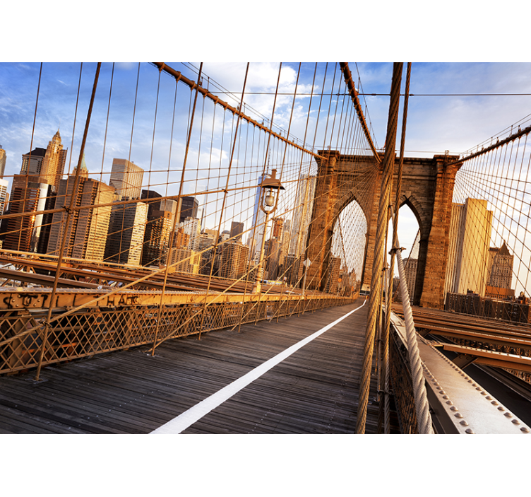 Fotomural de Nova York Brooklyn bridge - TenStickers