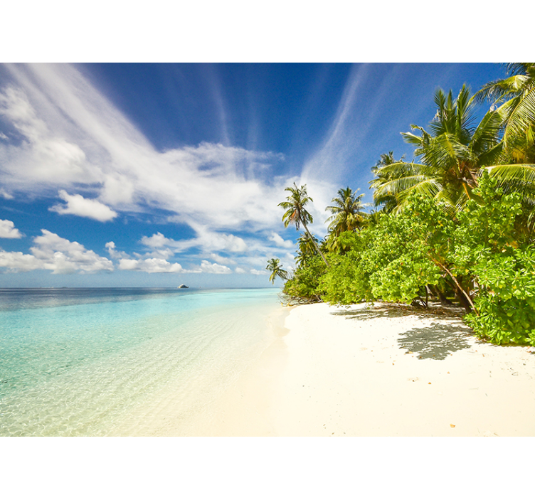 Fotomural para sala mar ilha tropical - TenStickers