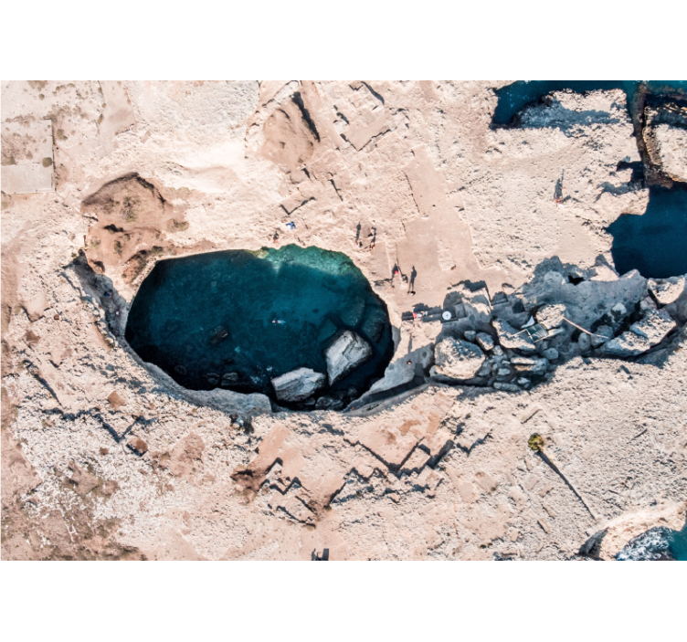 Mural de parede natureza piscina oceânica rochosa - TenStickers