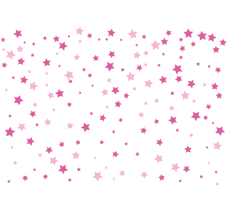 fotomural rosa de estrelas cadentes - TenStickers