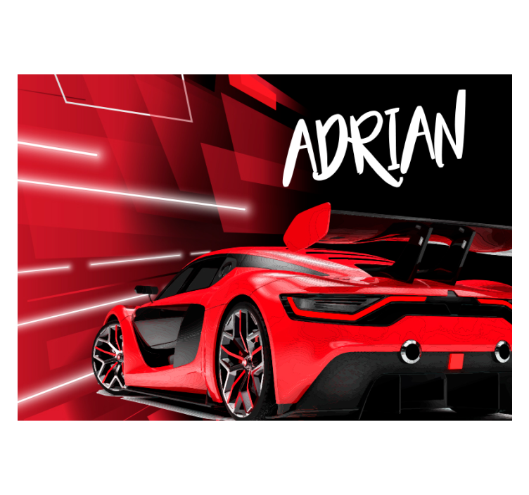 Murais de Parede Carro esportivo vermelho - TenStickers