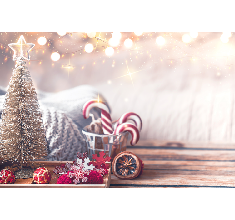 Mural de parede Natal espírito alegre do feriado - TenStickers