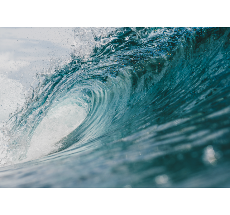 Fotomurais de paisagens Sala grande onda do mar - TenStickers