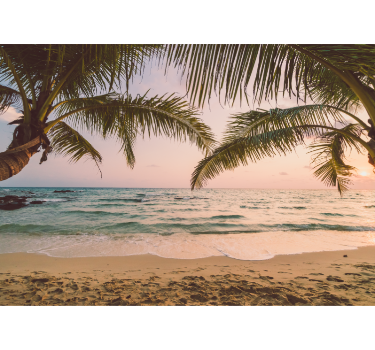 Fotomural para casa de banho praia idílica - TenStickers