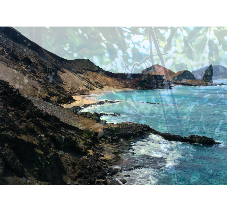 Fotomurais de paisagens Praia tropical do equador - TenStickers