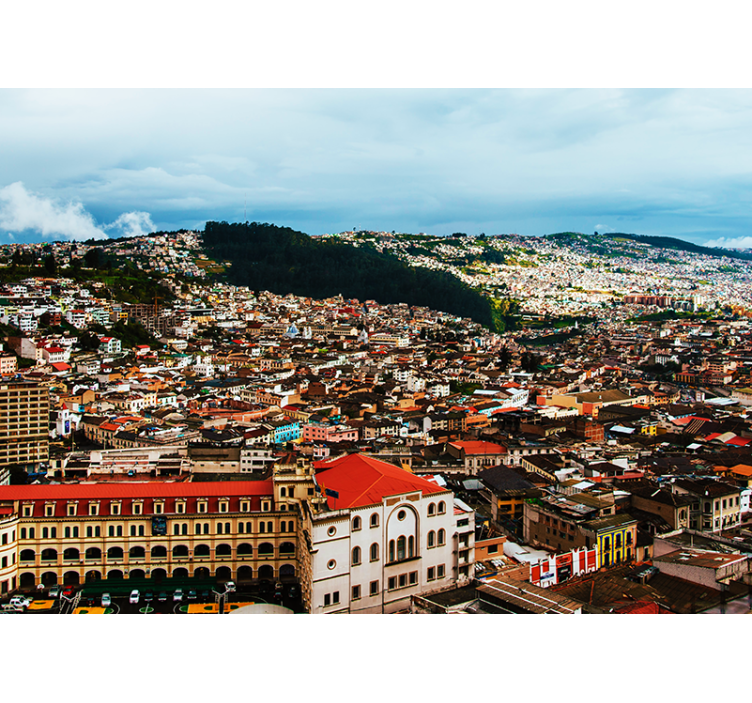 Fotomurais cidades e países vista da paisagem urbana andina - TenStickers