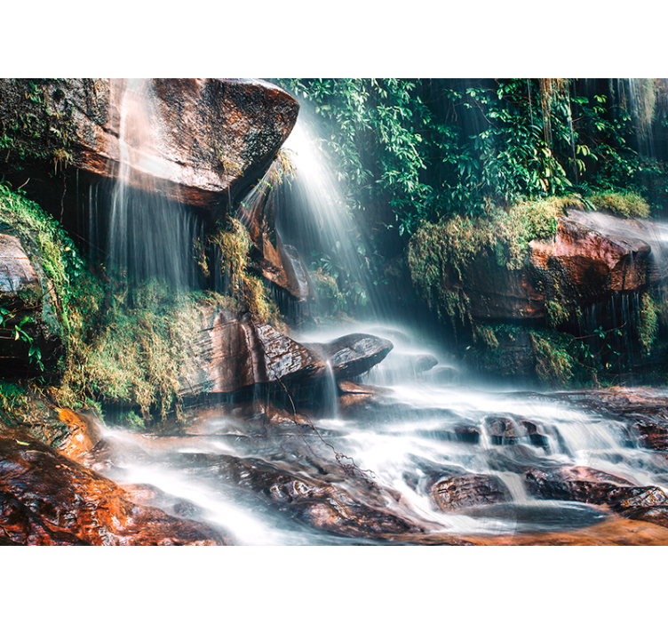 Fotomurais de paisagens Chuva na selva - TenStickers