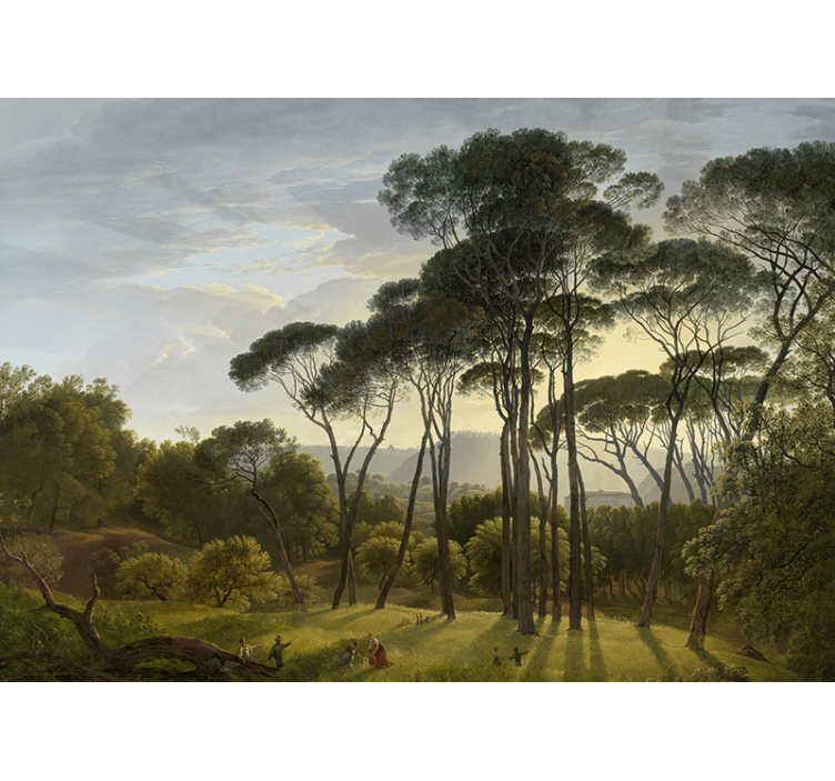 Mural de parede natureza raios de sol da floresta - TenStickers