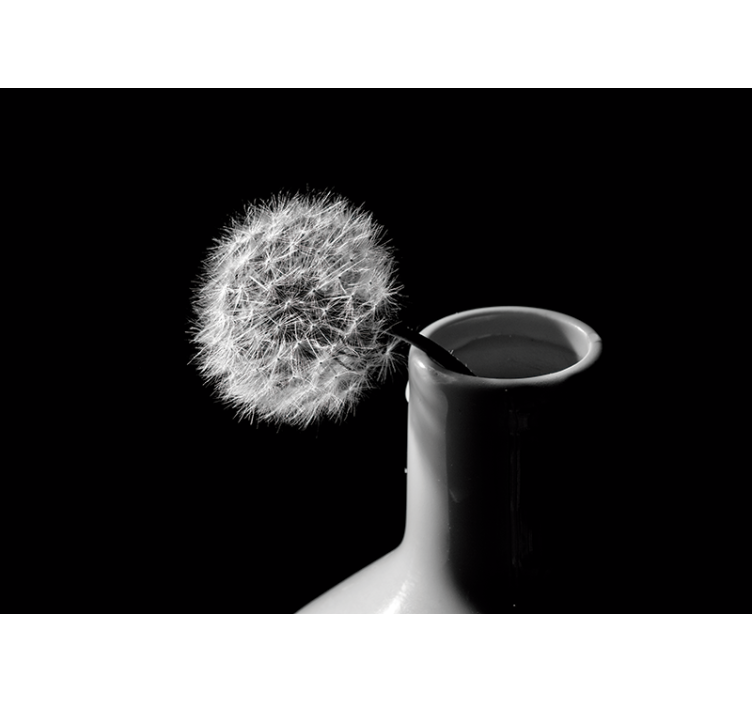 Fotomurais flores Dente de leão na panela - TenStickers