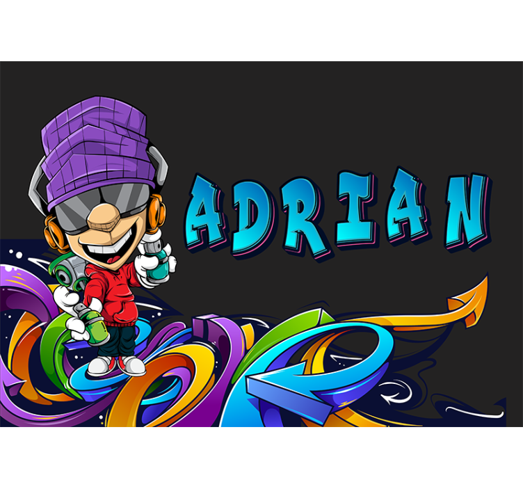 Murais de Parede Graffiti e menino - TenStickers