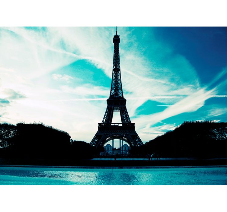 Fotomurais cidades e países Efeito tom azul paris - TenStickers