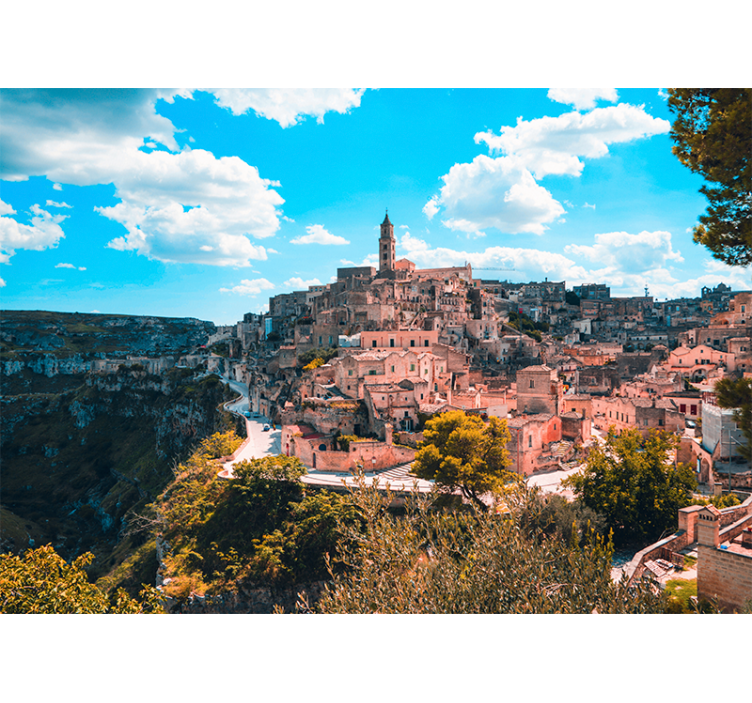Fotomurais cidades e países paisagem histórica de matera - TenStickers